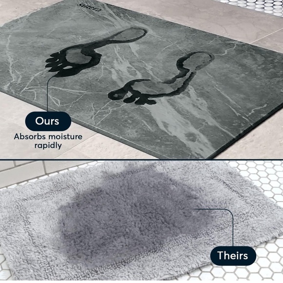 Slate Stone Bath Mat - Picture 6 of 8